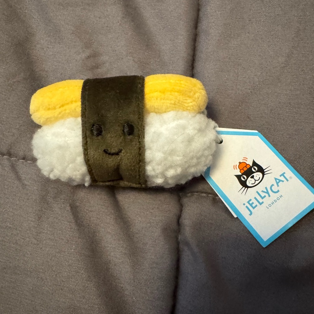 Jellycat Sassy Sushi Egg Plush, NWT